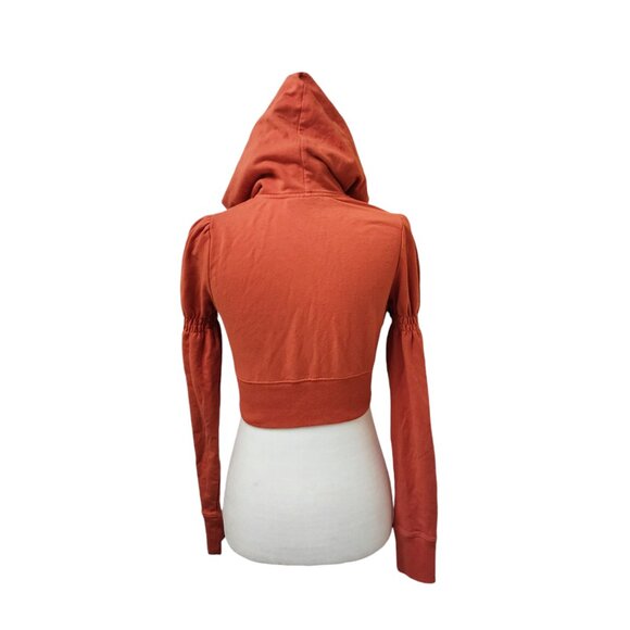 Romeo & Juliet Couture Orange Babydoll y2k 2000s Crop Sweater Juniors Medium - Picture 3 of 7